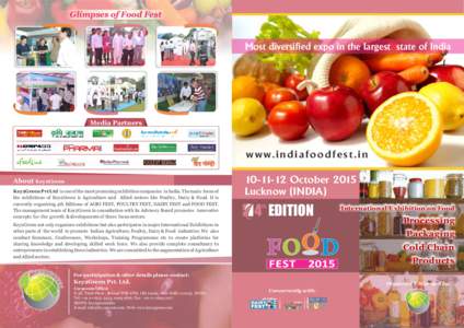 Glimpses of Food Fest  Most diversified expo in the largest state of India Media Partners