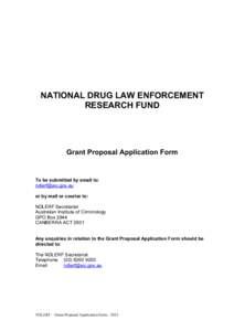 NATIONAL DRUG CRIME PREVENTION FUND