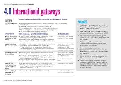 The opportunity Chapter 4 International gateways Page[removed]International gateways STRATEGIC OBJECTIVE