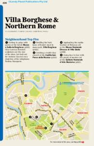 ©Lonely Planet Publications Pty Ltd  220 Villa Borghese & Northern Rome