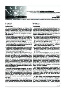 Mitteilungsblatt  Nr. 29 Oktober[removed]Geschäftsstelle: Beatrice Miranda, ETH Zentrum, CHN, CH-8092 Zürich, E-Mail: [removed], http://saguf.scnatweb.ch