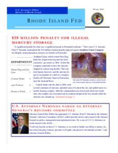 United States Department of Justice / Providence /  Rhode Island / Heroin / Illegal drug trade / Neurochemistry / Pharmacology / Chemistry / Attorney General of Rhode Island / Pawtucket /  Rhode Island