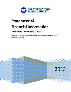 Business / British Columbia / Provinces and territories of Canada / Greater Victoria Public Library / Financial statement / Public library