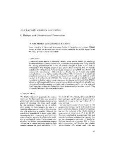 ULTRATHIN FROZEN SECTIONS I. Methods and Ultrastructural Preservation