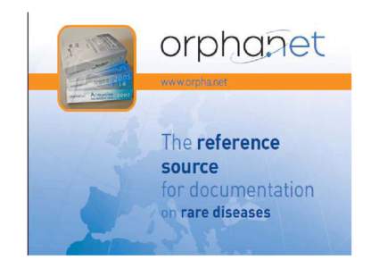 Directorate-General for Health and Consumers / Science / Syndromes / Rare diseases / Orphanet / Health