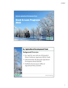 Microsoft PowerPoint - Programs_Grants_Loans-2015