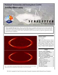 Radar / Radio telescopes / SETI / Radio astronomy / Star types / Arecibo Observatory / Pulsar / LIDAR / Doppler radar / Technology / Astronomy / Radio