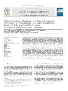 Molecular Phylogenetics and Evolution[removed]–407  Contents lists available at ScienceDirect