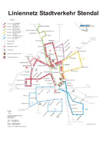 Liniennetz Stadtverkehr Stendal Legende