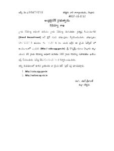 ANNEXURE – I GOVERNMENT OF ANDHRA PRADESH REVENUE DEPARTMENT RC No. A3[removed]