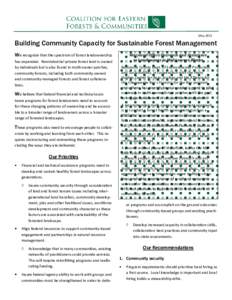 Community Capacity leave behinds - nonedited