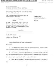 Affidavit Annexed to the Verified Petition dated February  12, 2015