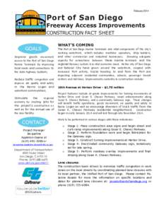 February[removed]Port of San Diego Freeway Access Improvements CONSTRUCTION FACT SHEET GOALS