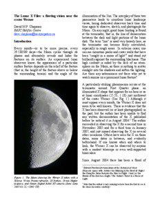 The Lunar X Files: a fleeting vision near the crater Werner David M.F. Chapman