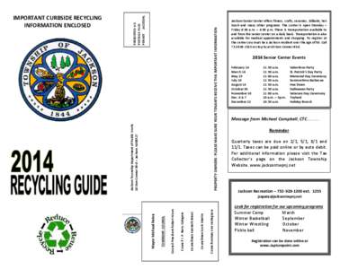 Microsoft Word[removed]RECYCLING GUIDE