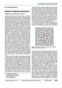 DOI: [removed]cphc[removed]Design of a Molecular Quasicrystal