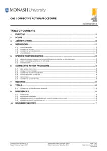 MONASH MONITORING & MEASUREMENT MATRIX