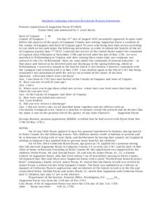 Southern Campaign American Revolution Pension Statements Pension Application of Augustine Payne W10850 Transcribed and annotated by C. Leon Harris State of Virginia } SS County of Fauquier }