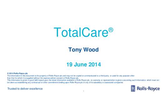 ®  TotalCare Tony Wood 19 June 2014