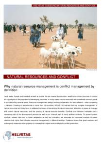 Human behavior / Dispute resolution / Conflict management / Natural resource management / Natural resource / Resource curse / Conflict resolution / Emergency management / Common-pool resource / Conflict / Ethnic conflict / Behavior