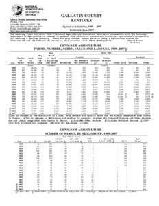 NATIONAL AGRICULTURAL STATISTICS SERVICE  GALLATIN COUNTY