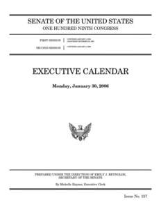 UNANIMOUS CONSENT AGREEMENTS (SAMUEL A. ALITO, JR. [Cal. No[removed]Ordered, that at 10 a.m. on Monday, January 30, 2006, the Senate proceed to executive session and resume consideration of the nomination of Samuel A. Al