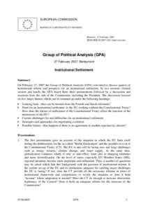 Group of Economic Policy Analysis