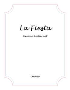 La Fiesta Mexican Restaurant CHICAGO  MARGARITAS