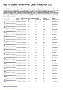 Usb Flachbettscanner Driver Clean Installation Tips Manually drilling down your manager is really sometimes very hard. Gratefully it might be pain-free to mouse click website. This is certainly open-source compatibility 