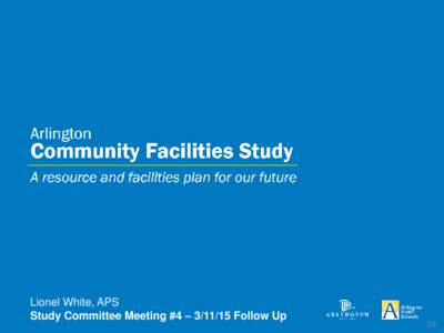 Lionel White, APS Study Committee Meeting #4 – Follow Up 20  APS Student Generation Factor by Housing Type