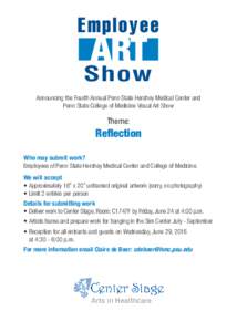Employee  ART Show Announcing the Fourth Annual Penn State Hershey Medical Center and