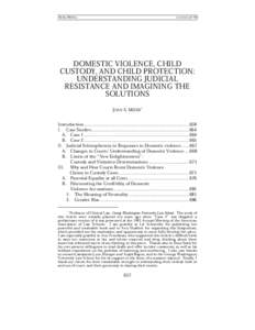 Human behavior / Domestic violence court / Domestic violence / Restraining order / Child custody / Jeffrey Edleson / Cycle of abuse / Battered woman defense / Contact / Abuse / Ethics / Law