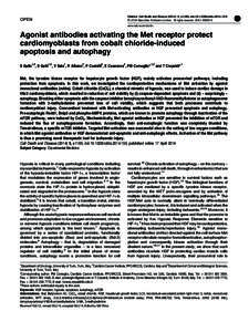 Signal transduction / Apoptosis / Autophagy / C-Met / Mammalian target of rapamycin / Atg1 / Hypoxia-inducible factors / Caspase 3 / Temsirolimus / Biology / Cell biology / Programmed cell death