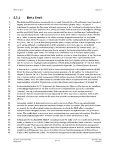 Public Draft, Bay Delta Conservation Plan: Chapter 5, Effects Analysis