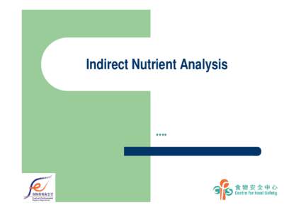 Indirect Nutrient Analysis  **** 1