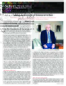 Setting An Example of Science at its Best HWI President Dr. Herbert A. Hauptman is Joined by Other HWI Scientists and Scientists from France and Japan in a Multinational, Multidisciplinary Endeavor A career that spans th