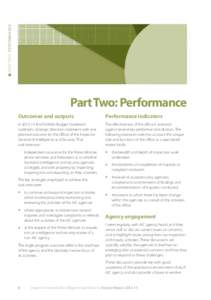 IGIS Annual Report[removed]Part two: Performance