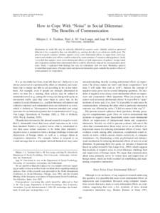 Journal of Personality and Social Psychology 2004, Vol. 87, No. 6, 845– 859 Copyright 2004 by the American Psychological Association/$12.00 DOI: 