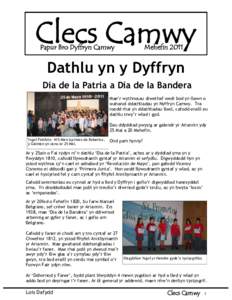 Clecs Camwy Papur Bro Dyffryn Camwy MehefinDathlu yn y Dyffryn