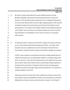 CA‐NLH‐025  Holyrood Blackstart Diesel Units Application  Page 1 of 2  1   Q. 