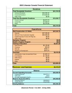 2002 Lifewater Financial Statement.xls