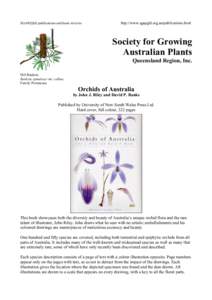 SGAP(Qld) publications and book reviews  http://www.sgapgld.org.au/publications.html Society for Growing Australian Plants