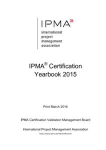 IPMA Certification Yearbook 2013