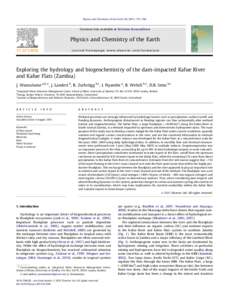 Exploring the hydrology and biogeochemistry of the dam-impacted Kafue River and Kafue Flats (Zambia)