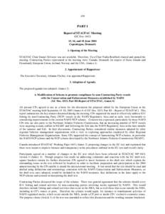 159  PART I Report of STACFAC Meeting (GC Doc[removed], 16, and 18 June 2004