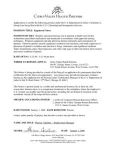 Microsoft Word - PERM POSTING NOTICE LEVEL 1 - 2LA1.doc