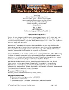 Microsoft Word - HOPI 4th ANNUAL MEETING NOTES[removed]doc