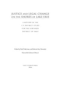Justice and Legal Change on the Shores of Lake Erie
