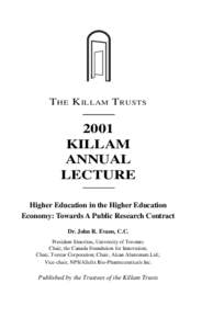 Izaak-Walton-Killam Award / McGill University / Canada Council / Killam / Academia / The Killam Trusts / Izaak Walton Killam / Canada
