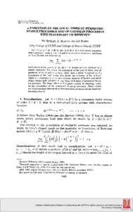 Institute of Mathematical Statistics is collaborating with JSTOR to digitize, preserve, and extend access to The Annals of Probability. ® www.jstor.org  